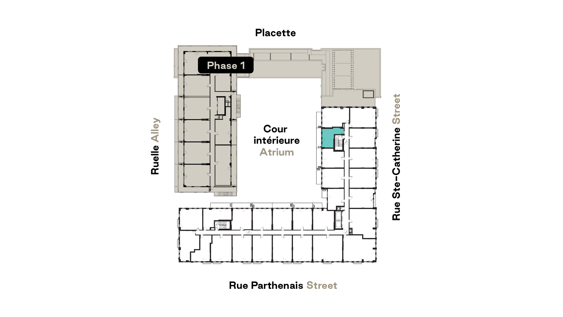 Prével's Esplanade Cartier A11 model unit floorplan
