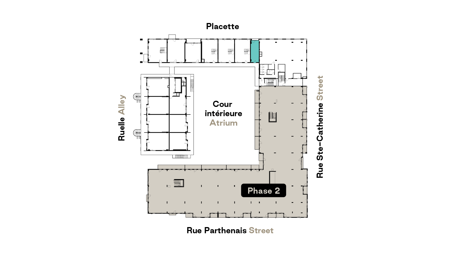 Prével's Esplanade Cartier A1 model unit floorplan