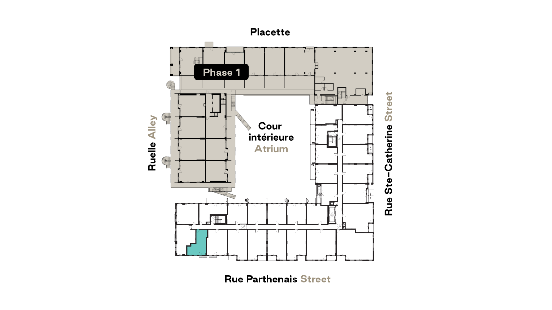 Prével's Esplanade Cartier B17 model unit floorplan
