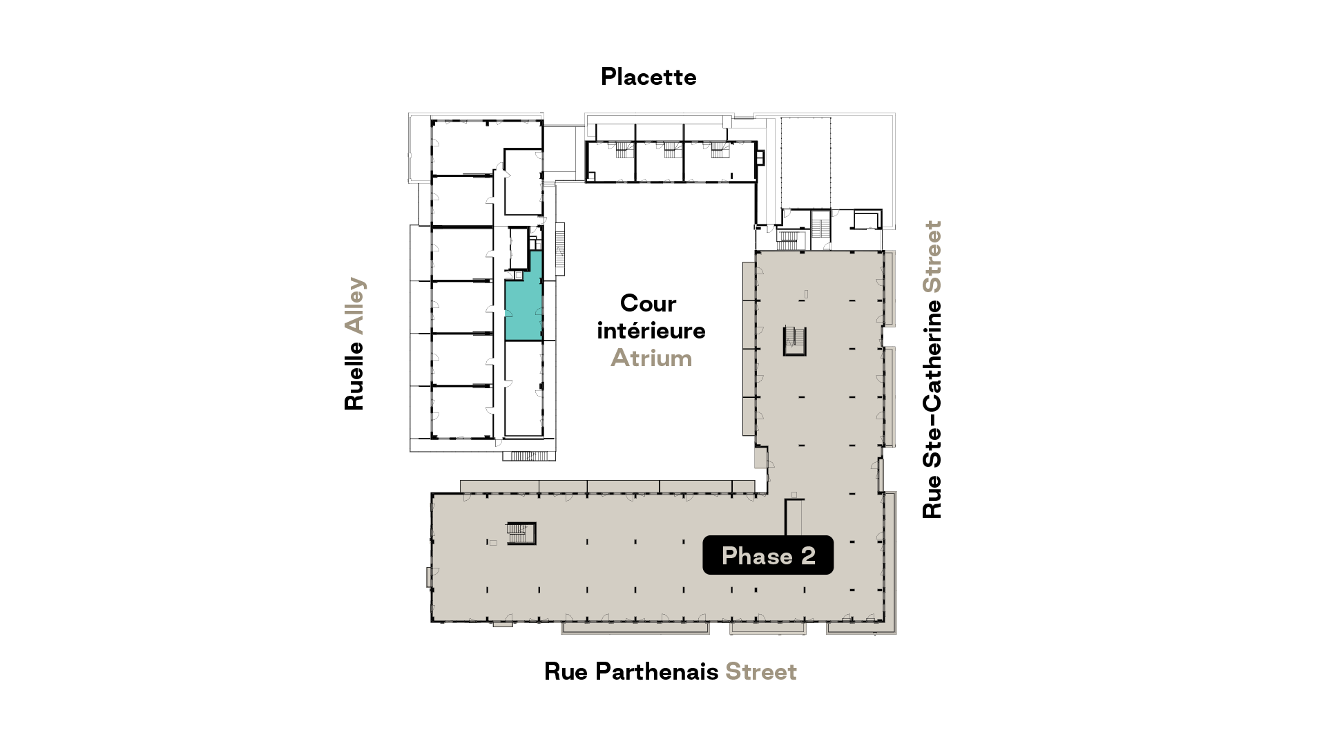 Prével's Esplanade Cartier B1 model unit floorplan