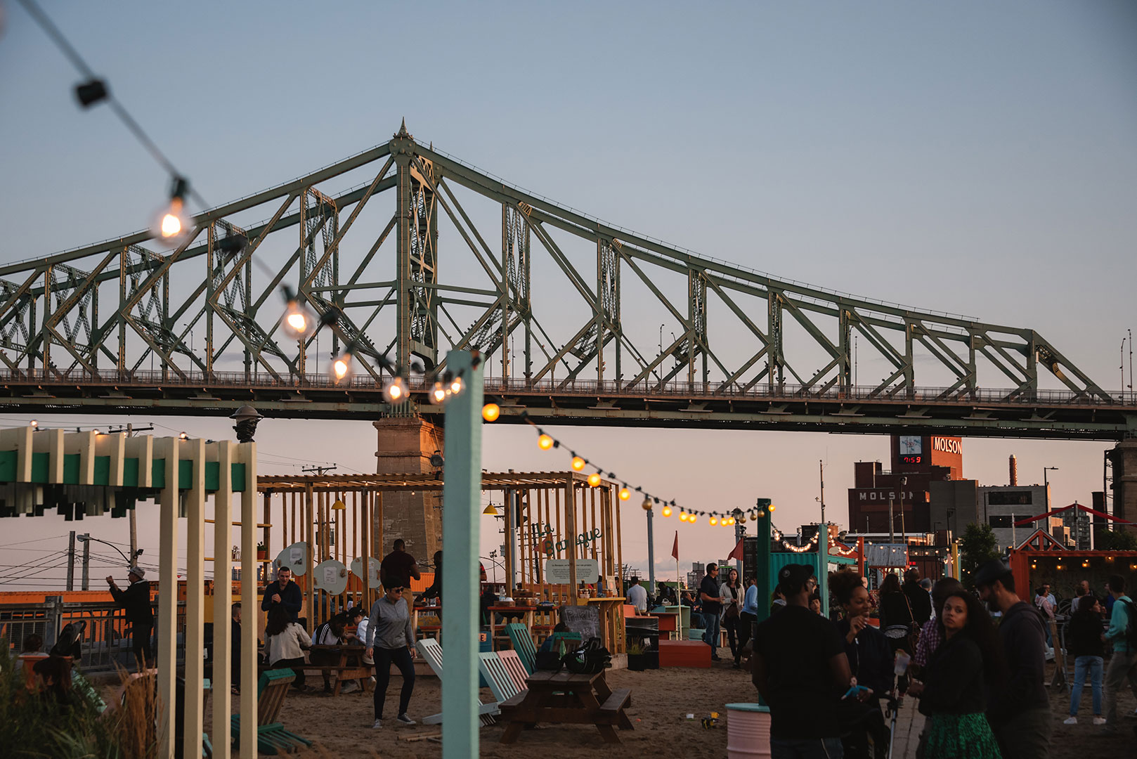 view of the Jacques-Cartier bridge