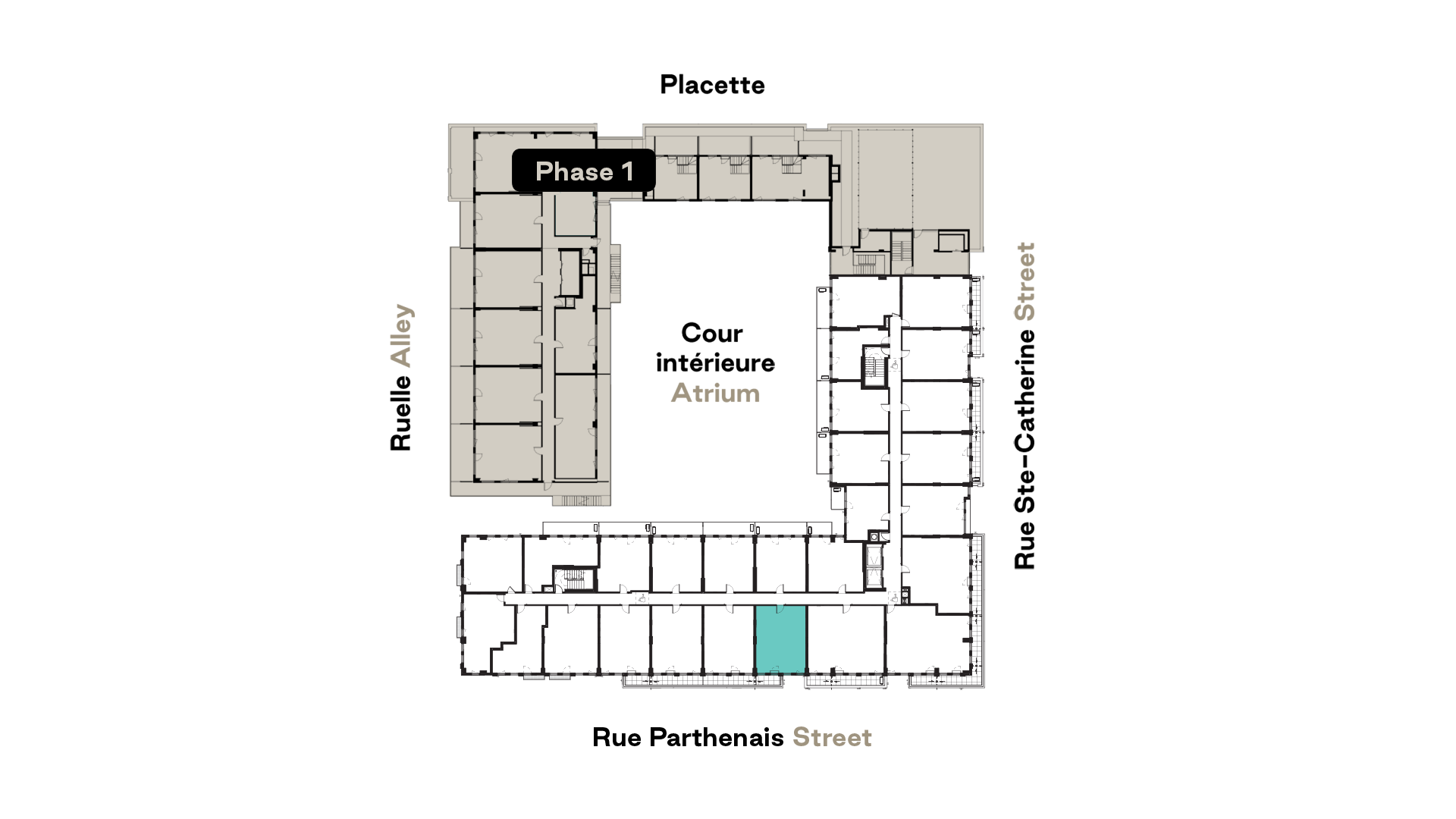 Prével's Esplanade Cartier C11C model unit floorplan