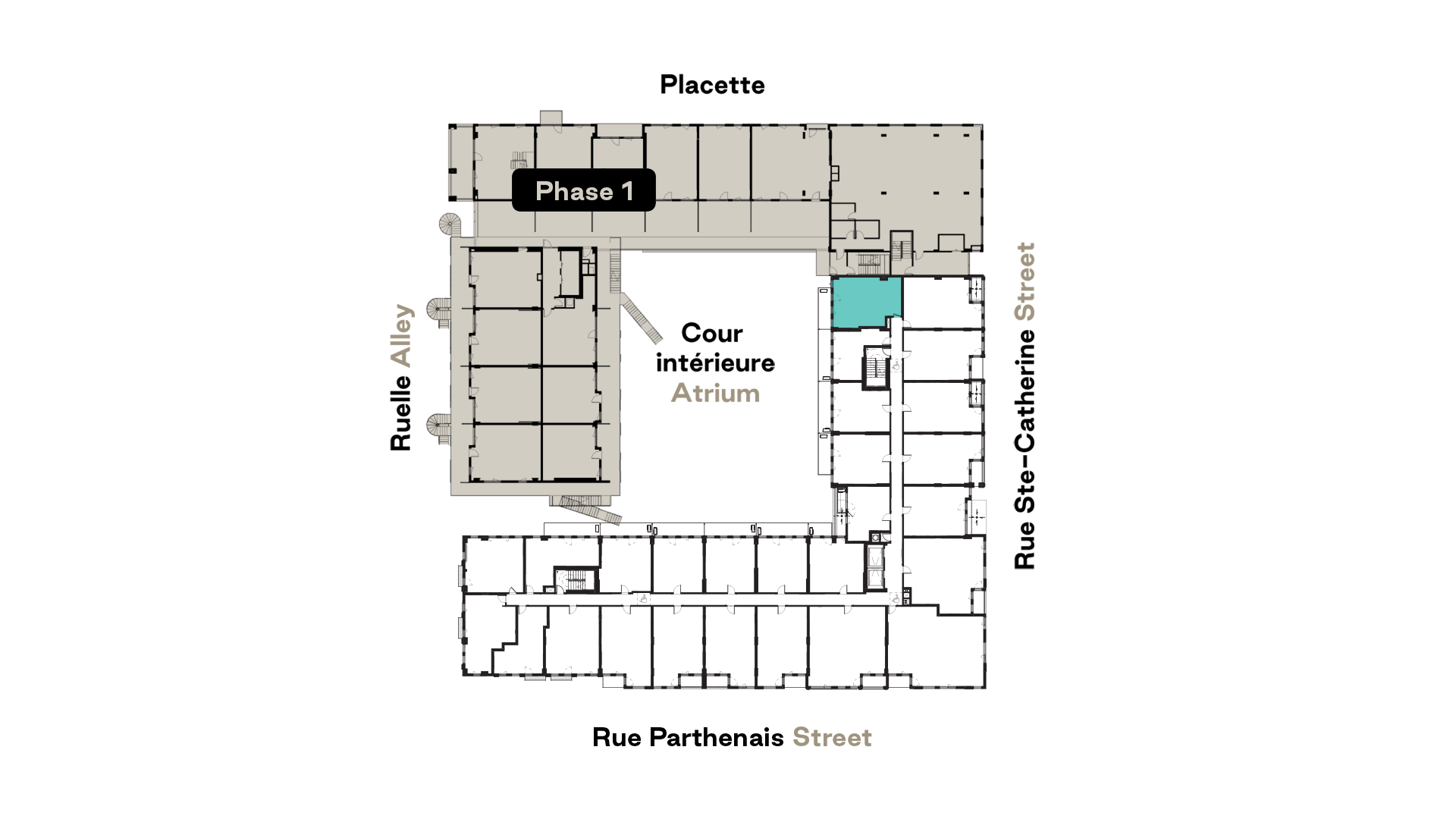Prével's Esplanade Cartier C13 model unit floorplan