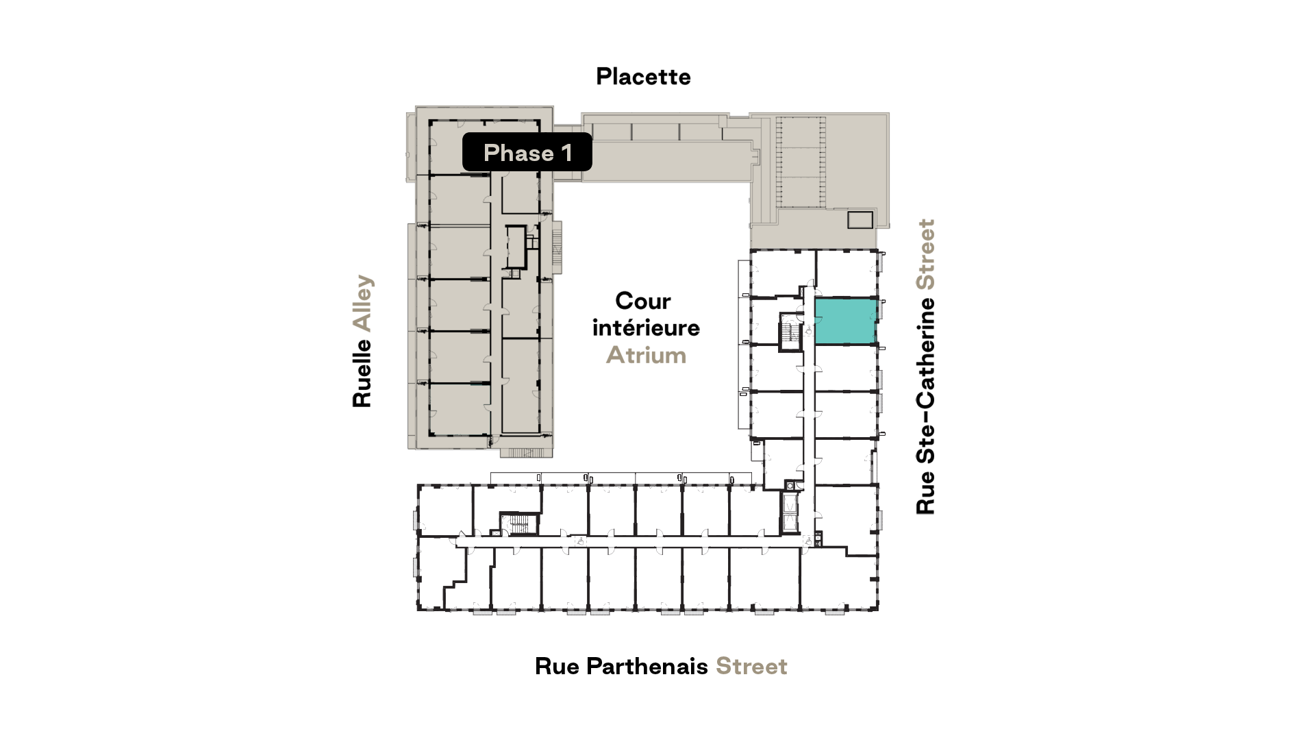 Plan d'étage du modèle d'unité C15A d'Esplanade Cartier de Prével