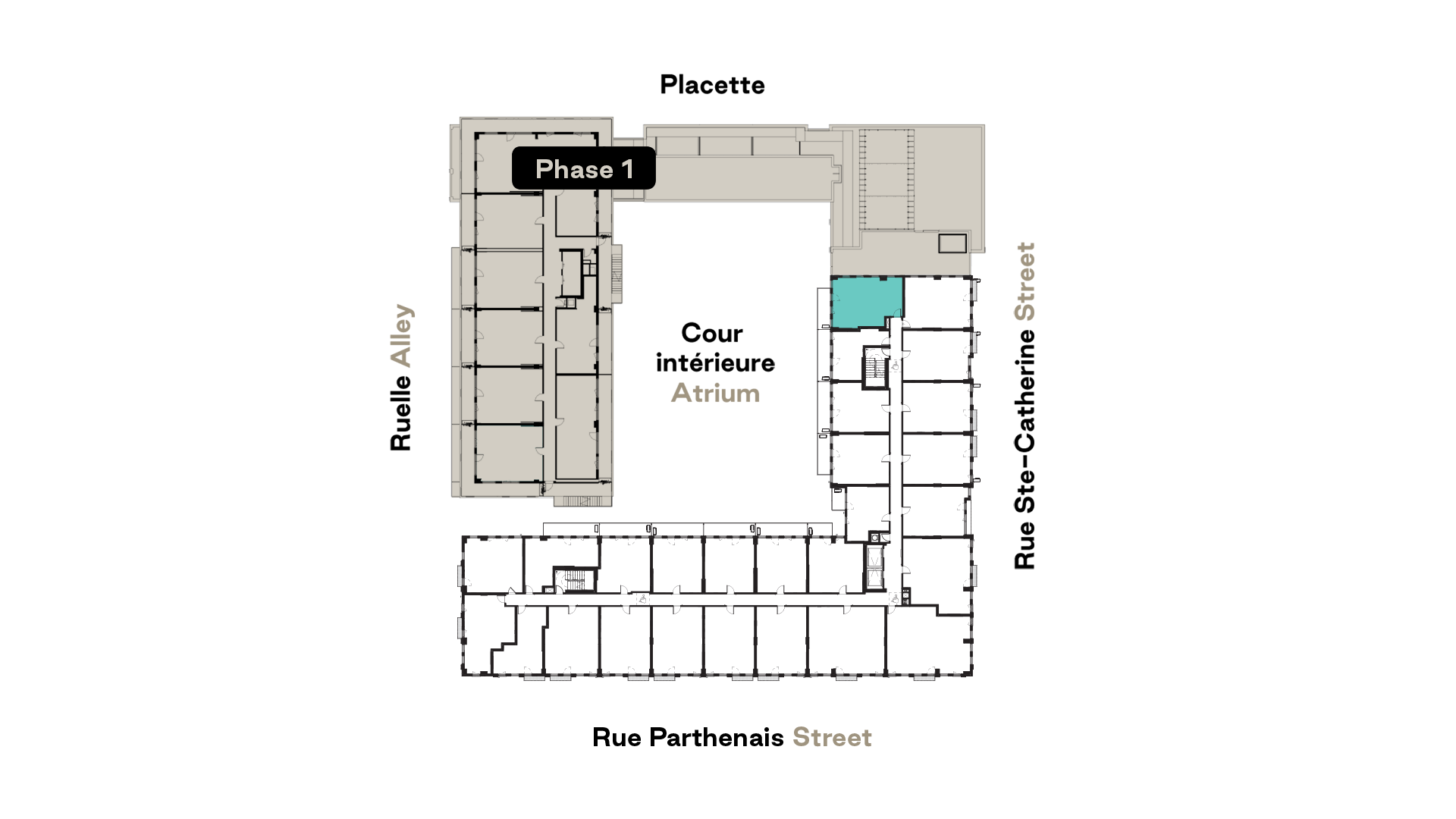 Prével's Esplanade Cartier C18 model unit floorplan
