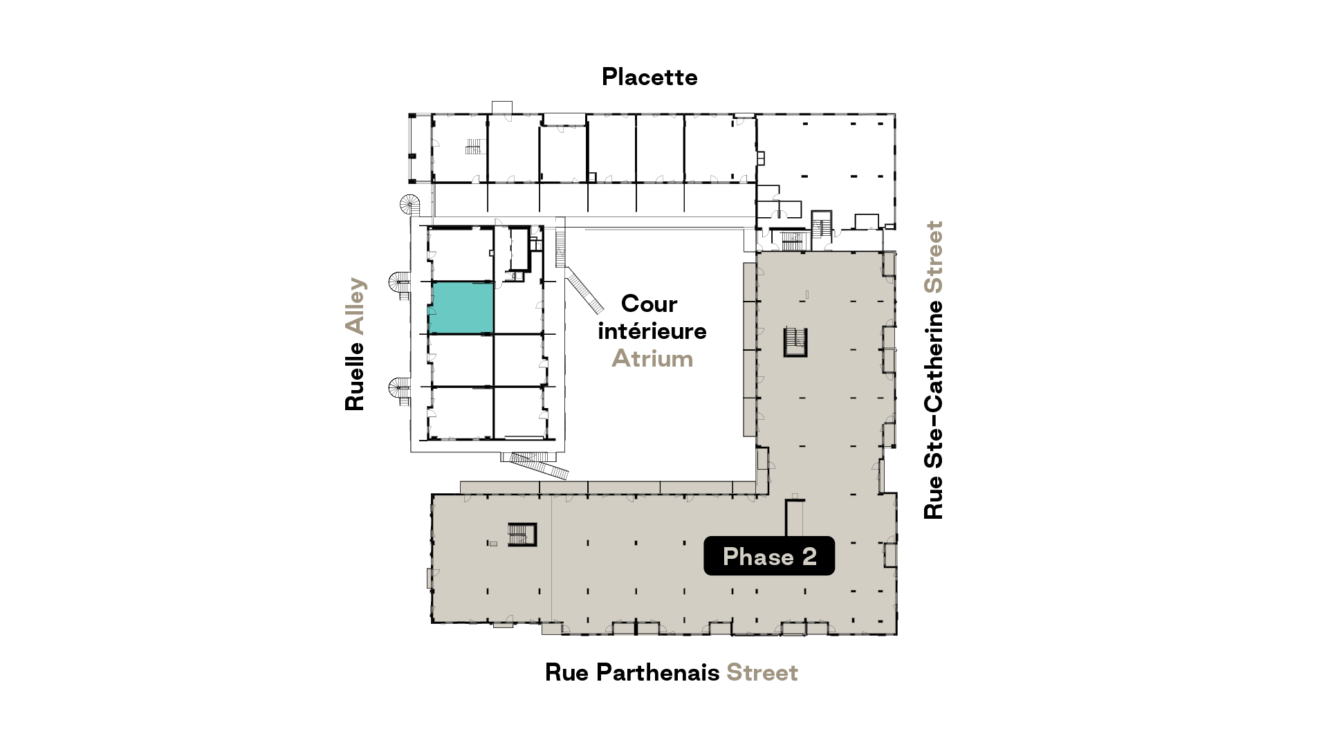 Prével's Esplanade Cartier C1 model unit floorplan