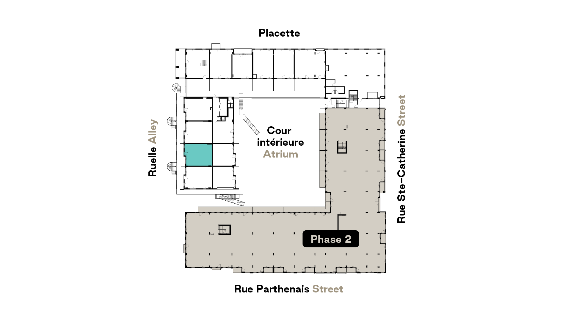 Prével's Esplanade Cartier C1-INV model unit floorplan
