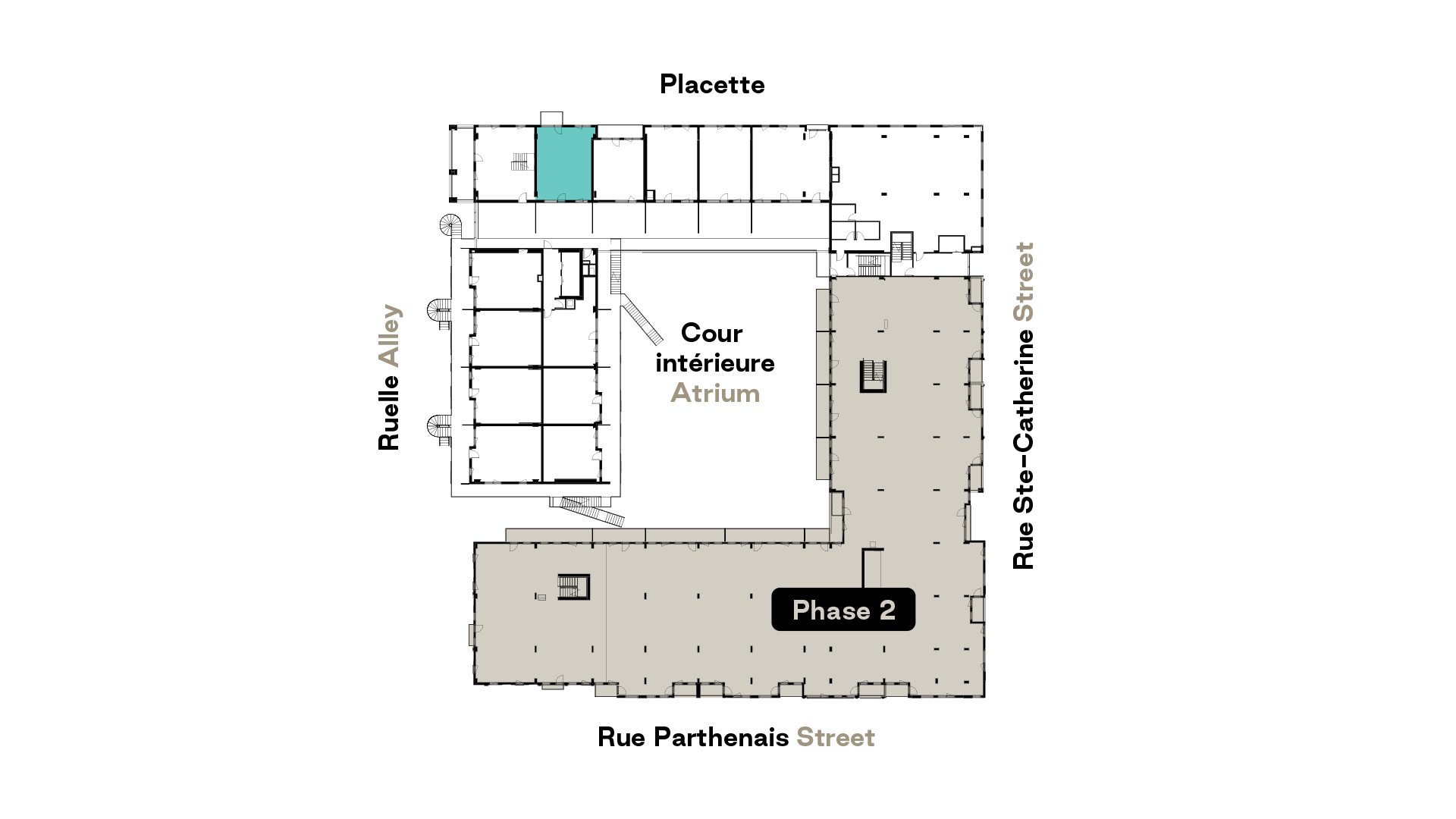 Prével's Esplanade Cartier D2B model unit floor plan