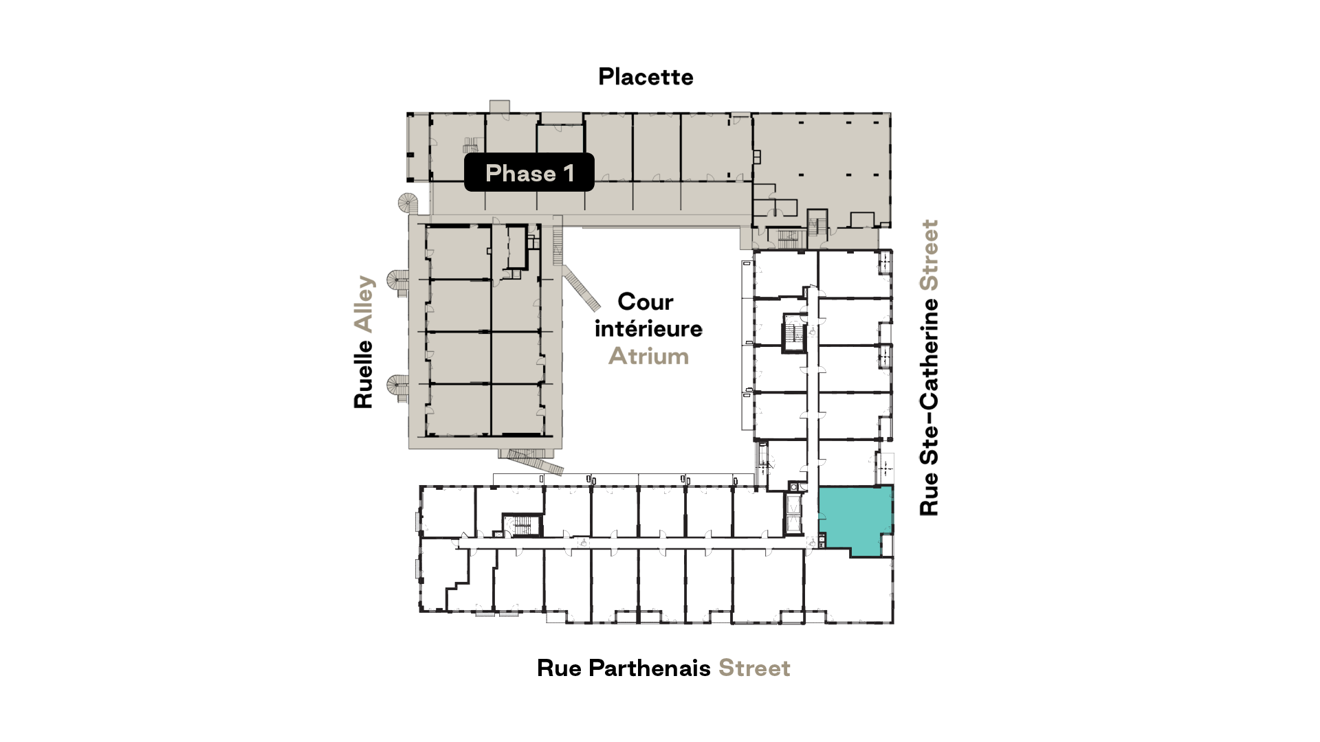 Prével's Esplanade Cartier F13 model unit floorplan