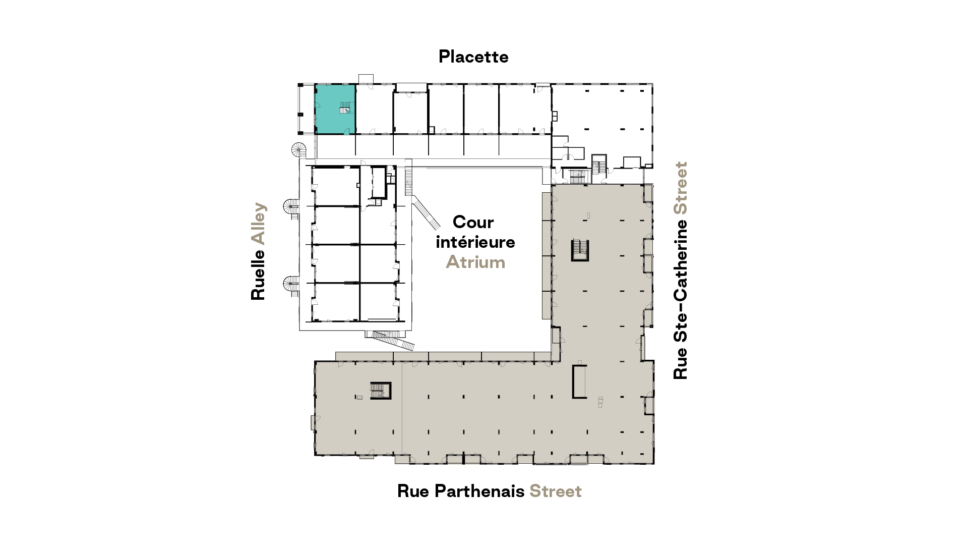 Prével's Esplanade Cartier K1 model unit floor plan