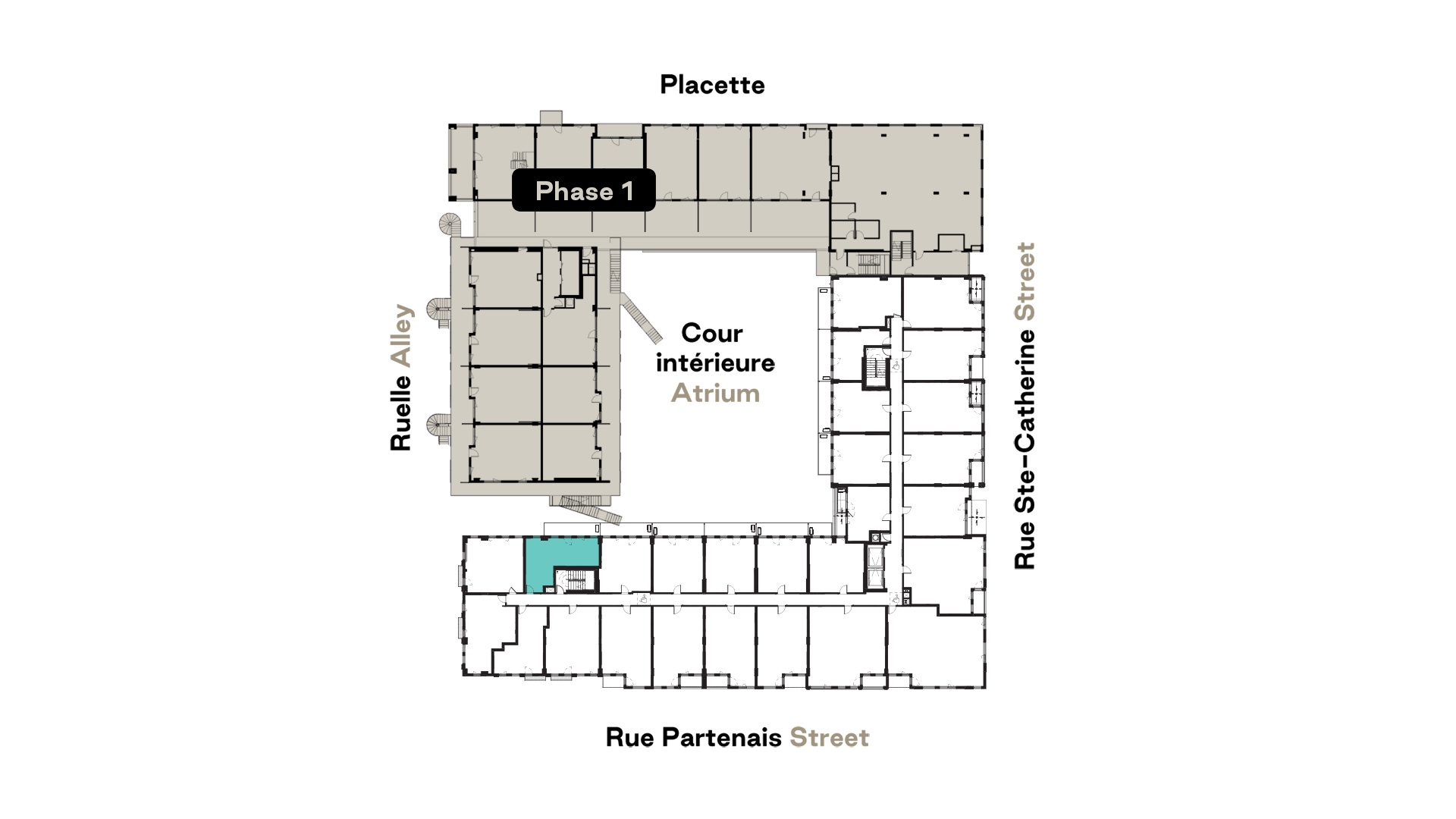 Prével's Esplanade Cartier B16 model unit floorplan